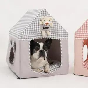 애견텐트 예쁜 강아지 집 카틸 하우스(밀크그레이) 숨숨집