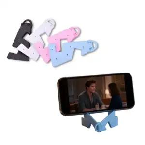 ( )미니 접이식 폰 거치대 각도 조절 스마트폰 거치대