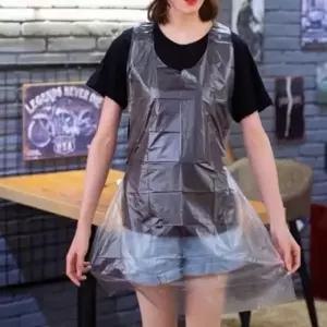 ( )비닐앞치마 음식 점 간편앞치마 식당 청소 일회용 10P