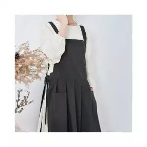 루미나D 앞치마 레이어드 린넨 어린이집 유치원 원피스