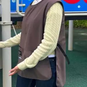 ( )조끼 짧은앞치마 카키 카페앞치마 남자짧은앞치마 원피스형앞치마