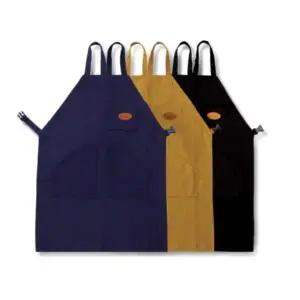 ( )앞치마 전문가용 대 L 갈색 580x805 작업앞치마 바리스타앞치마 작업용앞치마여성 목공앞치마