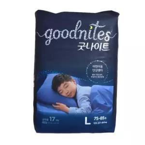 하기스 굿나이트 기저귀 남아 대형 팬티형 68매