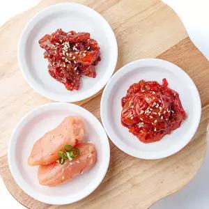 필수 밥반찬 젓갈 3종 (오징어/낙지젓갈/백명란젓파지)