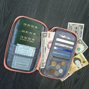 [하프클럽/]여행 지갑 생활방수 여권 홀더 트래블 케이스