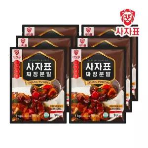 사자표중찬명가 짜장분말 1Kg x 6개