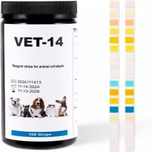 Antmoilios 14-파라미터 개와 고양이 요로 감염 및 검사 스트립 100ct 케톤 소변 단백질 포도당 방광 전체