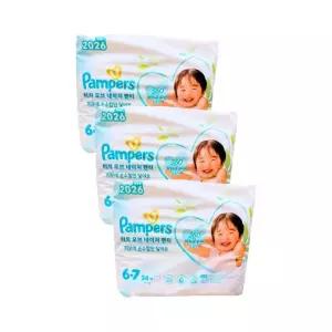 팸퍼스 2026 프리미엄 터치 오브 네이처 팬티형 기저귀 6단계 x102매