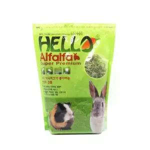 친절한탄씨 bns Hello 알팔파 토끼 기니피그 먹이 500G 건초류 어린토끼 간식 사료 건초 소동물먹이