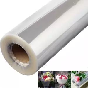 투명 포장 셀로판 필름 랩 롤 선물 꽃 꽃다발 바구니 종이 예술 장식 공예 20m x 50cm