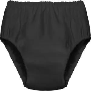 수영장 세탁 가능한 누수 방지 재사용 기저귀 커버 팬츠 블랙 1피스