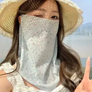 1+1 자외선차단 마스크 여성 냉감 쿨스카프 넥커버 골프 산책 여행...