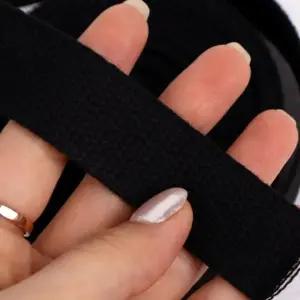 ( )가방끈 에코백끈 부자재 웨이빙끈 블랙 25mm x 5m