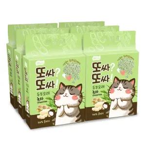 태비 또또 두부모래 가는입자 녹차 7L x 6개