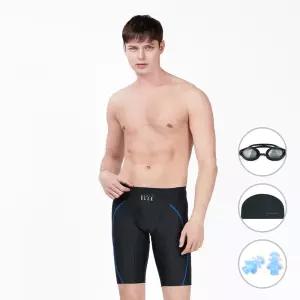 [4종세트] 베이직엘르 남성인 5부 사각 실내수영복 BEZ-T404K