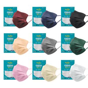 마이데이즈 MB필터 레인보우 국산 일회용 컬러 덴탈마스크 7컬러 30매(3매X10묶음)