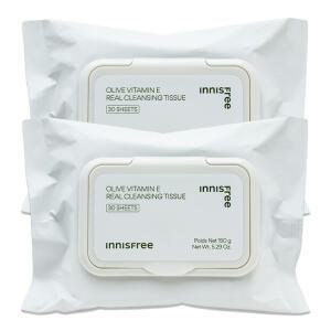 이니스프리 올리브 비타민 E 리얼 클렌징 티슈 30매x2개