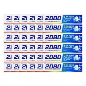 애경 2080 컴플리트액션 치약 쿨민트향 120g 3개입 X 12개