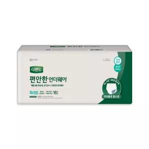 디펜드 편안한 언더웨어 일반 특대형 16매X1팩 팬티형 기저귀 / 99%냄새억제효과 팬티형 기저귀