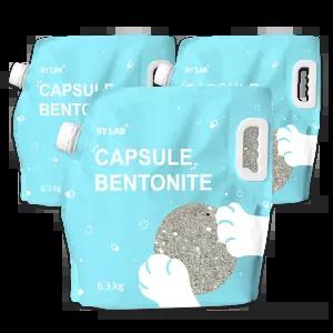 바이랩 캡슐 벤토나이트 고양이 화장실 모래 냄새 6.3kg X 3개입