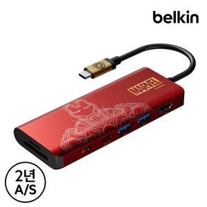[벨킨] 마블 아이언맨 7in1 C타입 멀티 허브 AVC009qcBG