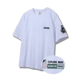 [롯데백화점]지프 공용) 베어 와펜 곰 반팔 티셔츠 JP2TSU102