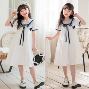 [삐삐네옷가게]여아 주니어 화이트신디 여름 세라 원피스