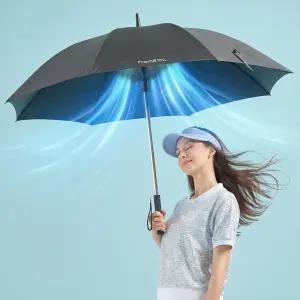 프롬비 이글루 UV차단 골프형 27인치 선풍기우산 솔리드 FE246 골프