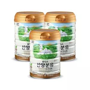 후디스 NEW 산양분유 시그니처 2단계, 800g, 3개