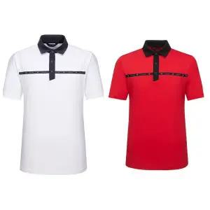 [힐크릭]남성골프반팔티 남성 카라배색_SC