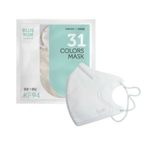 블루본 클래식 KF94 마스크 중형 화이트 새부리 30매