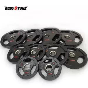 [바디스톤]3홀 중량원판 105kg세트 플레이트 역기 바벨 중량원판 냄새적은원판 웨이트트레이닝