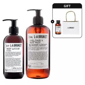 [라부르켓](센텀시티점)바디로션 240ml + 핸드바디워시 450ml 세트 + 디럭스 1종 + 쇼핑백