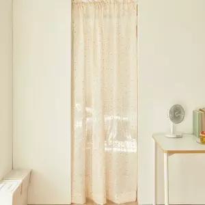 스노우퐁 린넨 봉집형 가리개 커튼 100x130/150x230 창문 거실 행거 팬트리 다용도