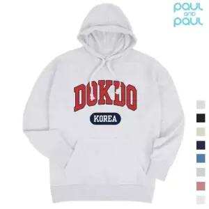 폴앤폴 독도 레터링 오버핏 남여공용 후드티