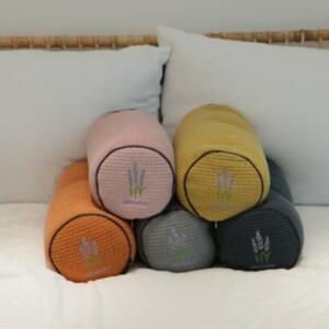 국산 메밀 원통베개 5COLOR 피그먼트 순면 누빔 숙면 두피열베개