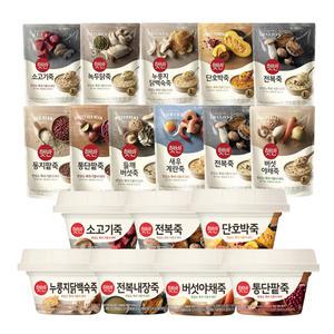 햇반 비비고 소프트밀 파우치죽 용기죽 녹두닭죽 420g 외 골라담기/소고기죽 전복죽 닭죽 단호박죽 단팥죽/