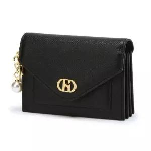 [NS홈쇼핑][헤지스ACC] HIHO6E512BK 블랙 진주참 가죽 아코디언 카드지갑[35177929]