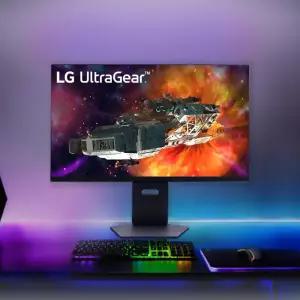 LG 울트라기어 32GS94U 80cm IPS 광시야각 4K UHD 144Hz 1ms 피벗 기능 컴퓨터 게이밍 모니터