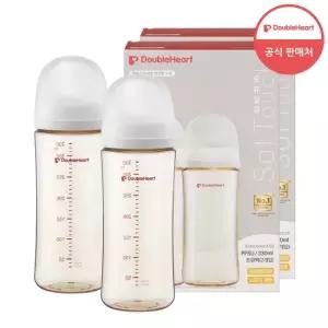 더블하트 3세대 330ml 트윈팩 1+1 PPSU 젖병4개 노꼭지)