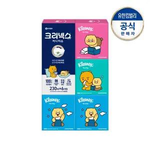[크리넥스] 디럭스 카카오 미니티슈 230매X6입