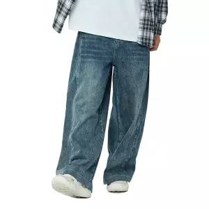 [소이] 여자 봄이월 사이드폴딩 빈티지블루진(25F5282)