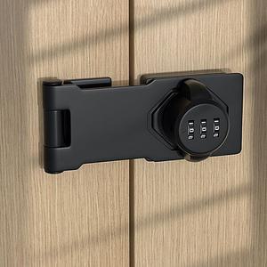 비밀번호 시건장치 서랍장 무타공 자물쇠 비번 잠금장치 도난방지 대형 블랙 고시원