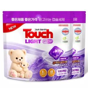 터치라이트 아토캡 라벤더향  캡슐세제8g 100개+100개/고농축 9종효소