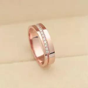 14k 18k 로즈골드 반지 큐빅 행운 패션 심플 데일리 선물 레이어드(R264) 체리스쥬얼리