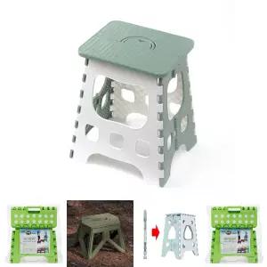 (33.5x27cm 그린) 매직 간이 접이식 의자/보조/야외/수납/휴대용/접의식/1인용/낚시/프라스틱/스툴/1인