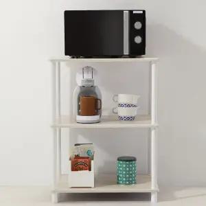 수납선반 다용도 진열장 선반장 600 3단/렌지대/전자렌지/다이/전자렌지대/주방/수납장/부엌 밭솥 정리대