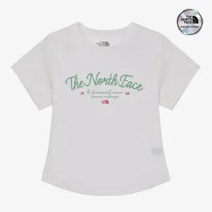 [노스페이스] [노스페이스 공식] NT7UR33K 화이트라벨 여성 레터링 반팔 라운드티_OFF WHITE