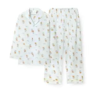 [롯데백화점]오르시떼 남성 G007 자유의루이상 긴소매 파자마 세트 OR25FMGEG007