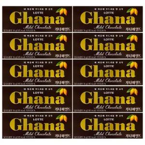 롯데 가나마일드 초콜릿 34g x 10개